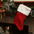 18" Red and White Cuffed Disco Sequined Christmas Stocking - IMAGE 2