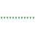 Tennis Pennant Party Banners - 10' - Green - Pack of 12 - IMAGE 1