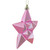 12ct Pink Bubblegum Matte Glittered Star Shatterproof Christmas Ornaments 5" - IMAGE 4