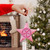 12ct Pink Bubblegum Matte Glittered Star Shatterproof Christmas Ornaments 5"