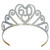 Pack of 6 Glittered Silver "60" Costume Tiara - Adult One Size - IMAGE 1