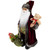16" Burgundy Santa Claus with Gift Bag Christmas Figure - IMAGE 3