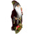 16" Burgundy Santa Claus with Gift Bag Christmas Figure - IMAGE 4