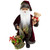 16" Burgundy Santa Claus with Gift Bag Christmas Figure - IMAGE 1