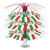 Italian Flag Metallic Cascading Party Table Centerpieces  - 18" - Pack of 6 - IMAGE 1