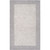2' x 3' Solid Gray Hand Loomed Rectangular Wool Area Throw Rug - IMAGE 1