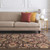 9' x 12' Brown and Ivory Contemporary Hand Tufted Floral Rectangular Wool Area Throw Rug - IMAGE 2