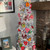 4.75" Country Cabin Red and White Transparent Glass Silhouette Star Christmas Ornament - IMAGE 2