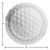 Sports Fanatic Golf Disposable Paper Party Lunch Plates - 7" - Club Pack of 96 - IMAGE 2