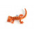 Set of 4 Orange Handcrafted Soft Plush Salamander Stuffed Animals 14.75" - IMAGE 1