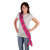 Bride To Be Satin Sash - 33" - Black and Pink - Pack of 6 - IMAGE 1