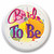 Bride To Be Button Blinking Party Favors - 2"- White - Set of 6 - IMAGE 1