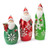 Set of 3 Santa Claus in Glittered Snowflake Suit Christmas Figurines 24.25" - IMAGE 2