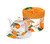 Valencia Orange Bigarrade Couronnee Bone China Tea for One Teapot, Cup and Saucer Set with Gift Box - IMAGE 1