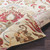 7.75' x 10.75' Floral Red and Beige Shed-Free Rectangular Area Throw Rug - IMAGE 4