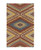 5' x 7.5' Brown and Yellow Hand Woven Rectangular Wool Area Throw Rug - IMAGE 1