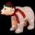 Lighted Glittered Polar Bear Outdoor Christmas Decoration - 23" - Clear Lights - IMAGE 3