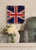 14.5" Downton Abbey British Union Jack Natural Beige Decorative Hanging Wall Art - IMAGE 3
