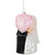 5.25" Bride and Groom Kissing Glass Wedding Christmas Ornament - IMAGE 4