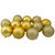 12ct Gold Shatterproof 4-Finish Christmas Ball Ornaments 4" (100mm)