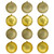 12ct Gold Shatterproof 4-Finish Christmas Ball Ornaments 4" (100mm) - IMAGE 2