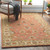 5' x 8' Floral Clay Red and Beige Hand Tufted Wool Area Throw Rug - IMAGE 2