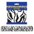 Club Pack of 12 White and Black Zebra Party Tape Streamers Decors 20' - IMAGE 1