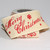 Ivory and Red Merry Christmas Light Burlap Wired Craft Ribbon 4” x 10 Yards - IMAGE 2