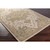 2' x 4' Traditional Beige and Sage Green Hearth Wool Area Throw Rug