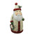 14" Ivory and Red Pre-Lit LED Santa Claus with Christmas Wreath Christmas Table Top Figurine - IMAGE 1