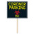 Pack of 6 Coroner Parking Halloween Yard Signs 15" - IMAGE 1