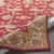 3' x 12' Maroon and Brown Contemporary Hand Tufted Floral Rectangular Wool Area Throw Rug Runner - IMAGE 4