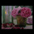 Pink and Green Flower Candle LED Lighted Flickering Canvas Wall Art 11.75" x 15.75" - IMAGE 2