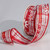 Red and White Plaid Taffeta with Floral Print Wired Edge Craft Ribbon 1.5" x 22 Yards - IMAGE 1