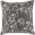 20" Gray and White Crazed Cycles Printed Square Throw Pillow - IMAGE 1