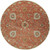 8' Caramel Brown and Cream White Hand Tufted Wool Round Area Throw Rug - IMAGE 1