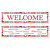 Club Pack of 12 Vibrantly Colored Assorted Design Welcome Party Banners 5' - IMAGE 1