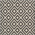 7.25' x 7.25' Diamond Dart Espresso Black and Sandy Beige Square Area Throw Rug - IMAGE 1