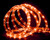 18' Orange LED Outdoor Christmas Rope Lights - IMAGE 1
