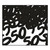 Fanci-Fetti "50" Silhouettes Confetti Bags - 0.5 oz. - Black - Pack of 12 - IMAGE 1