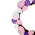 10" Pastel Pink, Purple and White Easter Egg Spring Wreath - IMAGE 5