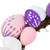 10" Pastel Pink Purple and White Mini Easter Egg Spring Wreath - IMAGE 6
