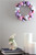 10" Pastel Pink Purple and White Mini Easter Egg Spring Wreath - IMAGE 3