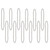 Beaded Necklace Costume Accessories - 33" - Silver - Pack of 720 - IMAGE 1