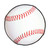 Club Pack of 24 White and Red Baseball Cutout World Series Party Decorations 13.5" - IMAGE 1