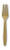 Club Pack of 288 Glittering Gold Party Forks 7" - IMAGE 1