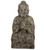 19.5" Antique Gray-Brown and Green Praying Buddha Statue - IMAGE 2