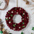 12" Red Pine Cone and Berry Artificial Christmas Wreath - Unlit - IMAGE 2