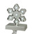 7" Battery Operated LED Lighted Silver Snowflake Christmas Stocking Holder - IMAGE 1