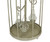 26" Vintage Rose Antique-Style Distressed Gray-Washed Taupe Metal Birdcage Tea Light Candle Holder - IMAGE 2